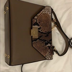 Dune handbag Brown shade with snake